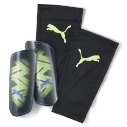 Puma ULTRA Flex Sleeve Fußball Schienbeinschützer Herren Gelb Schwarz