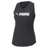 Puma Fit Logo Tanktop Damen Schwarz Weiß