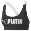 Puma Fit Mid Support Trainings-BH Damen Schwarz Weiß