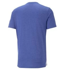 Puma Favourite Heather Cat Trainings-T-Shirt Herren Blau Heather -Sportbekleidung Geschäft 522352092 R