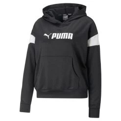 Puma Fit Tech Knit Trainings-Hoodie Damen Schwarz Weiß