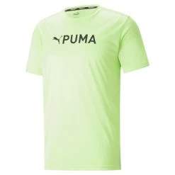 Puma Fit Trainings-T-Shirt Herren Fizzy Lime Schwarz
