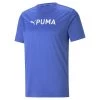 Puma Fit Trainings-T-Shirt Herren Blau Weiß