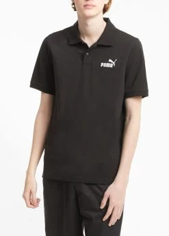 Puma Essentials Pique Herren Poloshirt Schwarz -Sportbekleidung Geschäft 586674 01 D1vWA4nQPuucN0