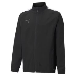 Puma TeamLIGA Sideline Jacke Kinder Schwarz Weiß