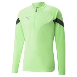 Puma TeamFINAL Herren Training 1/4 Zip Pullover Fizzy Lime Schwarz