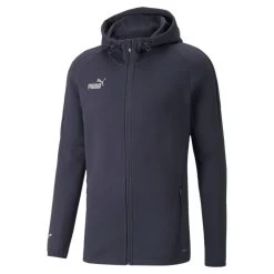 Puma TeamFINAL Herren Casuals Kapuzenjacke Dunkelblau
