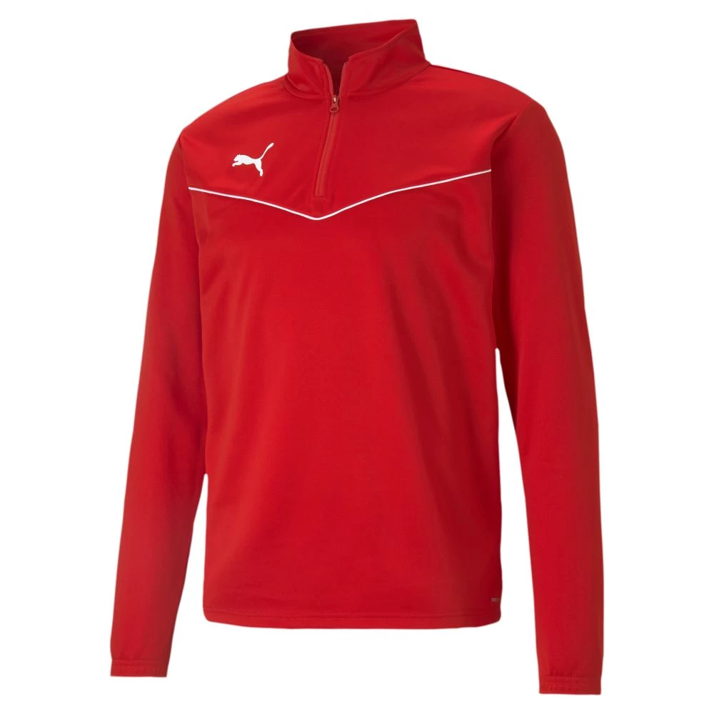 Puma TeamRISE Trainingsanzug 1/4 Zip Kinder Rot Schwarz 4 Puma TeamRISE Trainingsanzug 1/4 Zip Kinder Rot Schwarz – Bild 2