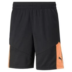 Puma IndividualFINAL Training Fußball-Shorts Herren Schwarz Orange