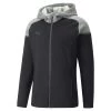 Puma TeamCUP Casuals Kapuzenjacke Herren Schwarz Grau