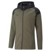 Puma TeamCUP Casuals Kapuzenjacke Herren Olive Schwarz