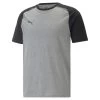 Puma TeamCUP Casuals T-Shirt Herren Grau Schwarz -Sportbekleidung Geschäft 65799213 F