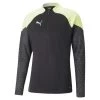 Puma IndividualCUP Quarter-Zip Fußball-Top Herren Schwarz Fast Gelb