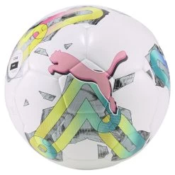 Puma Orbita 4 HYB FIFA Basic Fußball Weiß Gelb Pink Gr 5