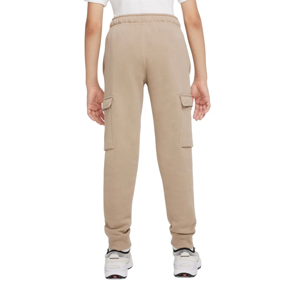 Nike Sportswear Club Cargohose Kinder Beige Weiß 4 Nike Sportswear Club Cargohose Kinder Beige Weiß – Bild 2