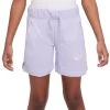 Nike Sportswear Club French-Terry-Shorts Mädchen Helllila Weiß -Sportbekleidung Geschäft DA1405 536 F