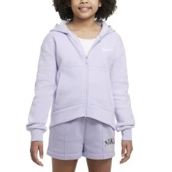 Nike Sportswear Club Fleece Hoodie Mädchen Helllila Weiß