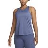 Nike Dri-FIT One Tanktop Damen Diffused Blau Weiß