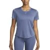 Nike Dri-FIT One Kurzarm-Oberteil Damen Diffused Blau Weiß -Sportbekleidung Geschäft DD0638 491 F