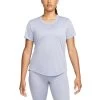 Nike Dri-FIT One Kurzarm-Oberteil Damen Indigo Haze Weiß