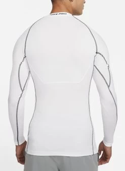 Nike Pro Dri-FIT Langarm-Oberteil Herren Weiß Schwarz -Sportbekleidung Geschäft DD1990 100 RVqGEqvHxfKKC1