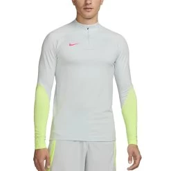 Nike Dri-FIT Strike Drill-Fußballoberteil Herren Hellgrau Volt