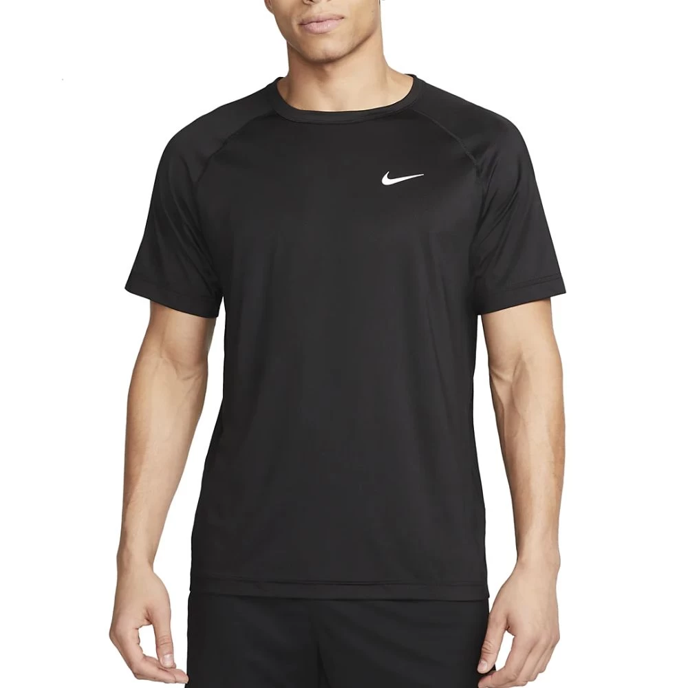 Nike Ready Dri-FIT Kurzarm-Fitness-Oberteil Herren Schwarz Weiß 3 Nike Ready Dri-FIT Kurzarm-Fitness-Oberteil Herren Schwarz Weiß