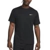 Nike Hyverse Vielseitiges Nike Dri-FIT UV Kurzarm-Oberteil Herren Schwarz Weiß