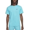 Nike Hyverse Vielseitiges Nike Dri-FIT UV Kurzarm-Oberteil Herren Baltic Blau Schwarz