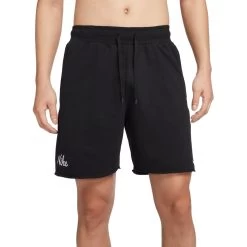 Nike Dri-Fit Fleece Shorts Herren Schwarz Weiß