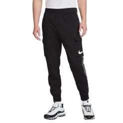 Nike Sportswear Repeat Fleece-Cargohose Herren Schwarz Weiß