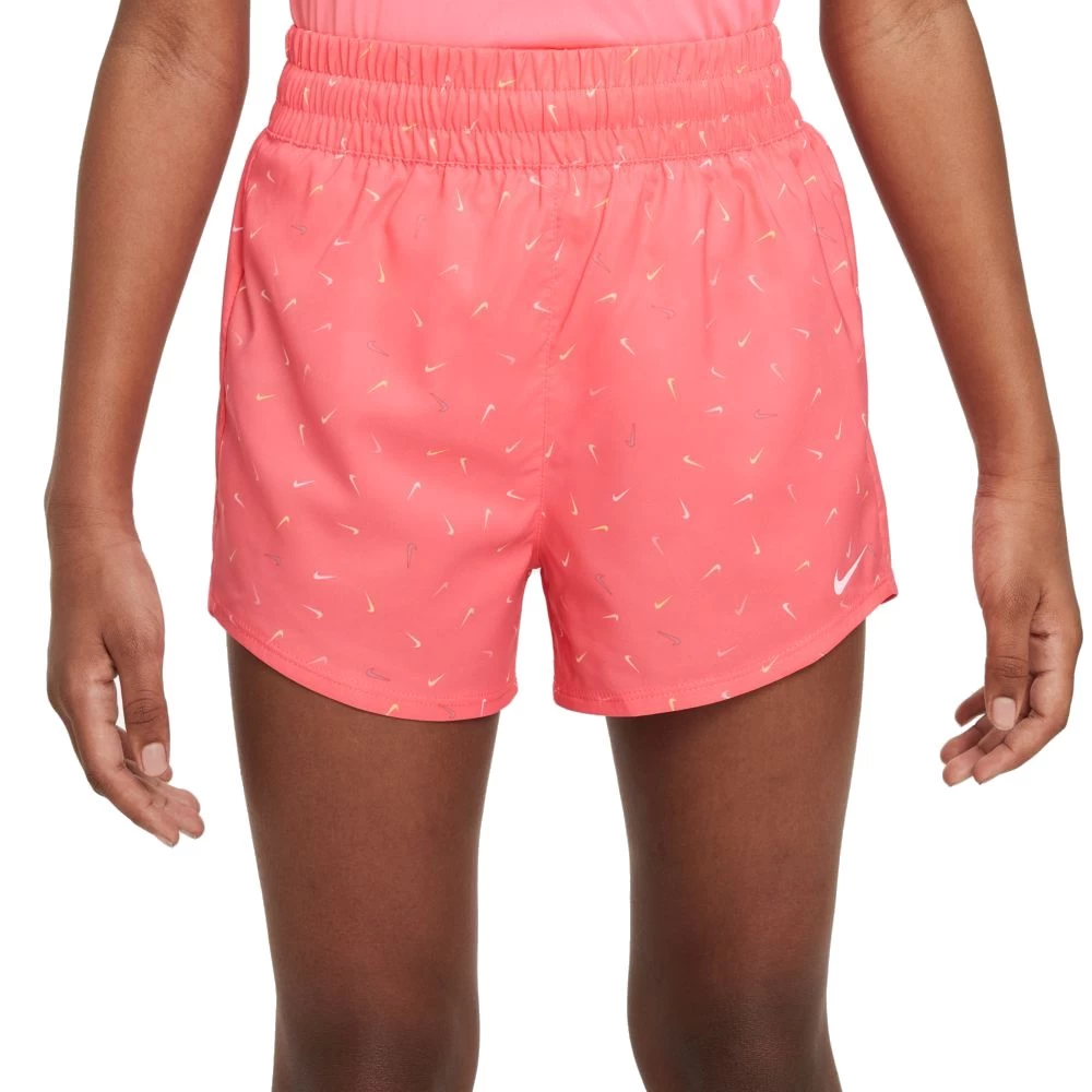 Nike Dri-FIT One Web-Trainingsshorts Mädchen Coral 3 Nike Dri-FIT One Web-Trainingsshorts Mädchen Coral