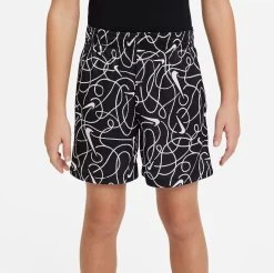 Nike Dri-Fit Icon Shorts Kinder Schwarz Weiß