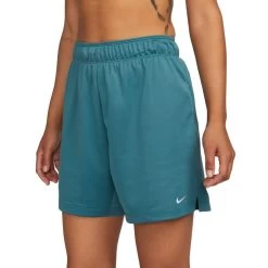 Nike Attack Dri-FIT Fitness-Shorts Damen Petrol Weiß