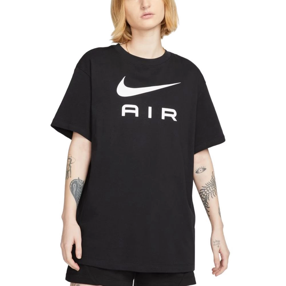 Nike Sportswear Air T-Shirt Damen Schwarz Weiß 3 Nike Sportswear Air T-Shirt Damen Schwarz Weiß