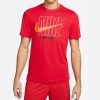 Nike Dri-FIT Fitness-T-Shirt Herren Rot