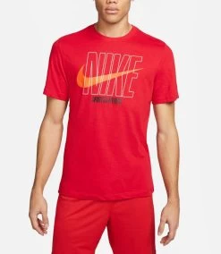 Nike Dri-FIT Fitness-T-Shirt Herren Rot