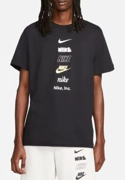 Nike Sportswear Club+ PK4 T-Shirt Herren Schwarz
