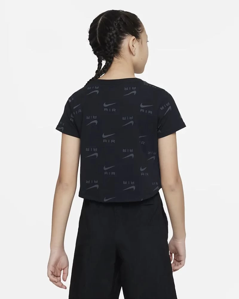 Nike Air Kurz-T-Shirt Kinder Schwarz 4 Nike Air Kurz-T-Shirt Kinder Schwarz – Bild 2