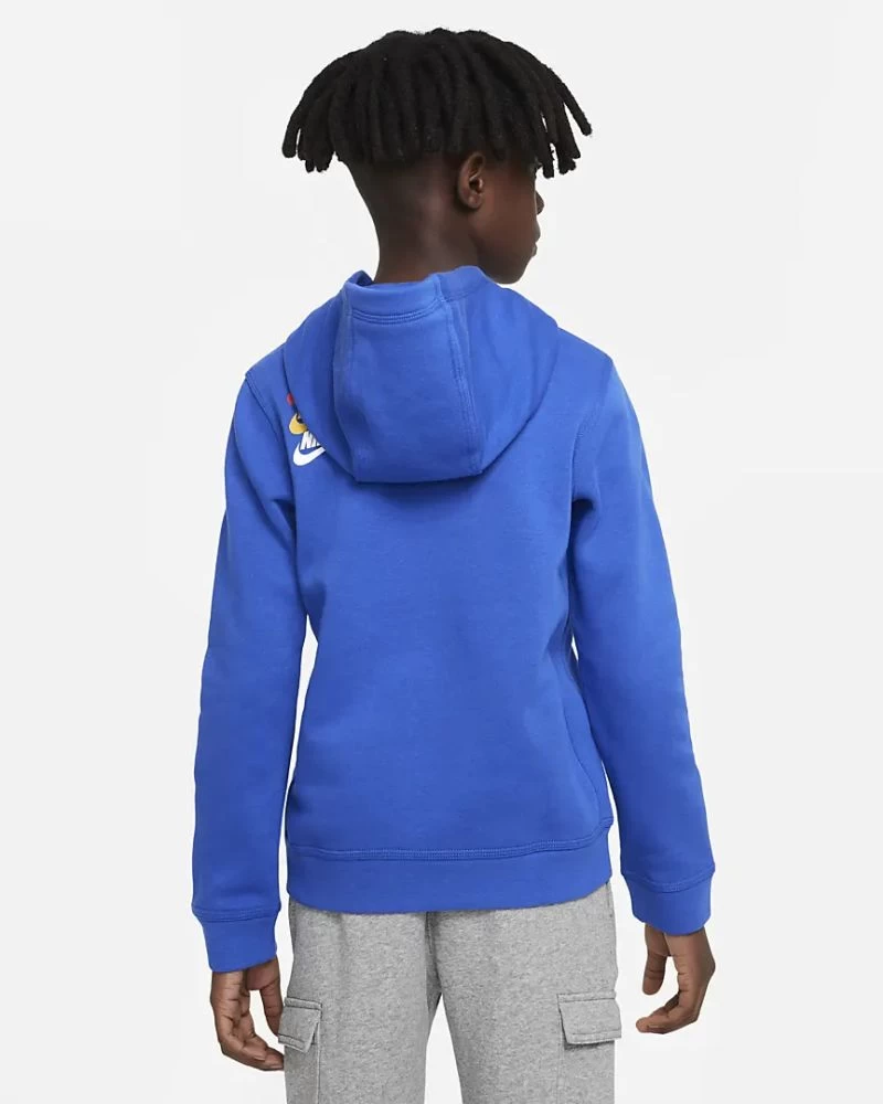 Nike Sportswear Standard Issue Fleece-Hoodie Kinder Blau 4 Nike Sportswear Standard Issue Fleece-Hoodie Kinder Blau – Bild 2