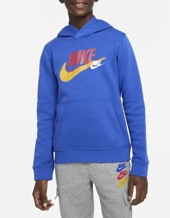 Nike Sportswear Standard Issue Fleece-Hoodie Kinder Blau