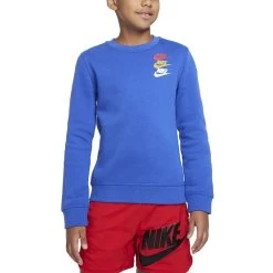 Nike Sportswear Standard Issue Fleece-Sweatshirt Kinder Blau