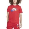 Nike Sportswear Standard Issue T-Shirt Kinder Rot Blau Weiß -Sportbekleidung Geschäft FD1201 657 F