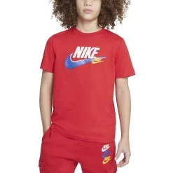 Nike Sportswear Standard Issue T-Shirt Kinder Rot Blau Weiß