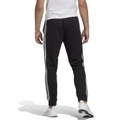 Adidas ESS Tapered Cuff 3-Streifen Hose Herren Schwarz Tall-Größe -Sportbekleidung Geschäft GK8831TG ADIDAS D
