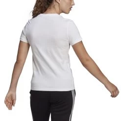 Adidas Essentials Slim Logo T-Shirt Damen Weiß -Sportbekleidung Geschäft GL0768 S6LD6QmQVj12dz