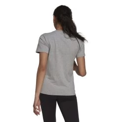 Adidas Loungewear Essentials Logo T-Shirt Damen Grau Weiß -Sportbekleidung Geschäft H07808 RGmx4jR4CTqs7d