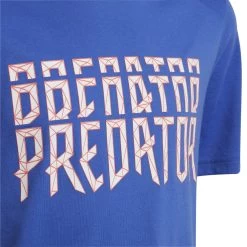 Adidas Predator T-Shirt Kinder Blau -Sportbekleidung Geschäft H59767 SpqNTxusvBGQ41