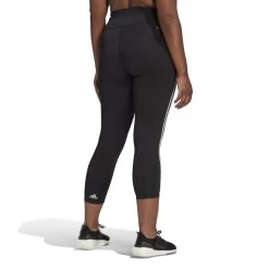Adidas Optime TrainIcons 3-Streifen 7/8 Tight Große Größen Damen Schwarz -Sportbekleidung Geschäft H64212 SRj2MZTxbYLlw4