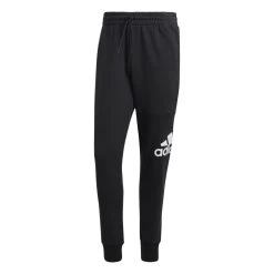 Adidas Essentials French Terry Tapered Cuff Logo Hose Herren Schwarz Langgrößen